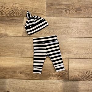 Matching newborn pants and hat